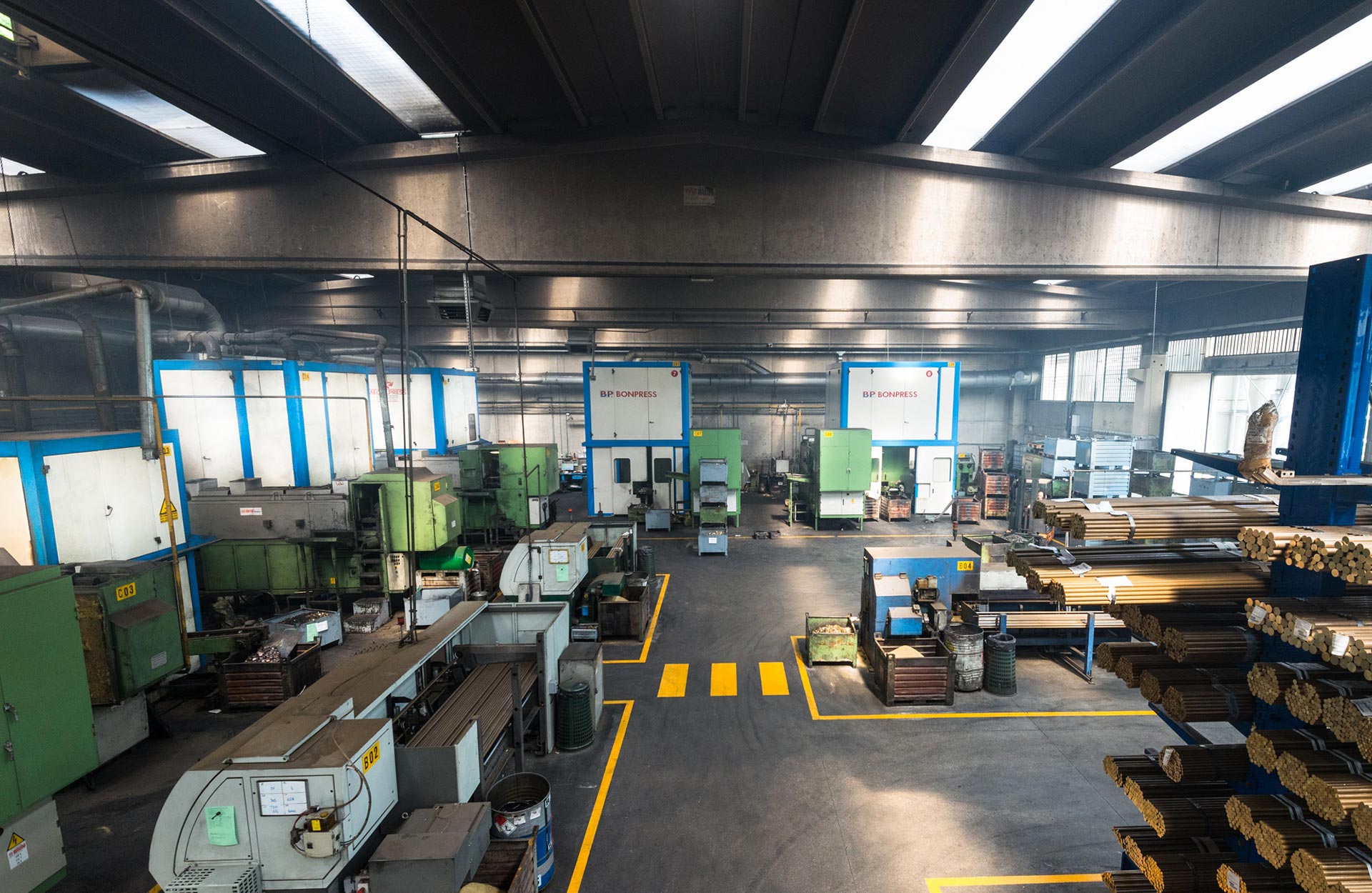 Brass hot stamping and forging plant